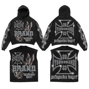 Chándal de diamantes de imitación Slim Fit Último diseño Moda de alta calidad Chándal de diamantes de imitación Personalizado Color diferente - Product Image 6