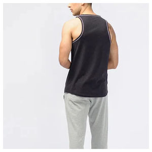 Débardeur sans manches pour hommes Gym Workout Fitness Shirt Custom Muscle Vest Quick Dry Cotton Spandex / Polyester - Product Image 5