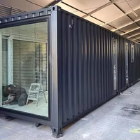 Maison conteneur extensible sur mesure, villa préfabriquée high-tech 2-3 chambres en conteneur modifié 20/40 pieds, prête à vivre