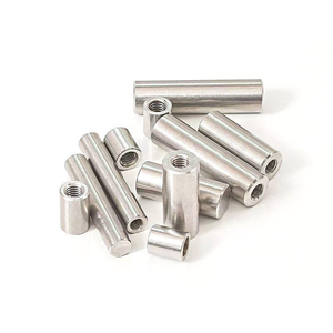 Tuerca de Conexión Roscada de Acero Inoxidable y Pasador Cilíndrico Rectificado de Precisión para Cilindro Hidráulico - Product Image 1