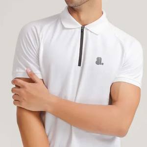 เสื้อเชิ้ตแขนสั้นผู้ชาย คอซิป 1/4 ซิป 1/2 ซิป ระบายอากาศได้ดี ผลิตจากใยไผ่ 100% ดีไซน์ซิปด้านหน้า - Product Image 5