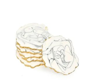 ถาดเสิร์ฟพร้อมถาดรองแก้วเรซินที่หรูหรา - Product Image 3