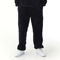 Ensemble de survêtement évasé en molleton 100 % coton AZ LUCKY SPORTS pour homme, taille XXL, style vintage, avec cordon de serrage, imprimé léopard, décontracté, streetwear