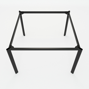 BFCBOV17-Base de Mesa Ovalada de Hierro de 120x120cm con 2 Patas, Accesorio para Abrigos de Mujer - Product Image 2