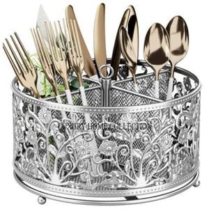 Soporte de Cubiertos de metal moderno de la mejor calidad con un acabado lujoso y elementos antiguos para una experiencia culinaria sofisticada - Product Image 4