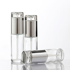 Juego de Envases Cosméticos Transparentes de 50 ml y 120 ml con Impresión de Logotipo en Color Personalizado, Frascos de Crema Recargables, Botellas de Loción, Botellas con Bomba de Spray - Product Image 1