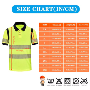 Lightweight Breathable Work Wear Lime Green Shirt <b>Polo</b> High Visibility Shirts for Outdoor Labor OEM Factory Supply Shirts - Product Image 3