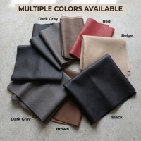 Tissu synthétique en cuir PU PVC à grain de litchi personnalisé pour revêtement de sièges de voiture, vinyle textile résistant à l'usure et ignifuge