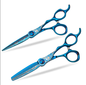 Ciseaux de coupe de cheveux professionnels de 6.0 pouces Ciseaux de coiffure de conception damas de haute qualité Ciseaux de cheveux de sécurité pour la beauté - Product Image 6