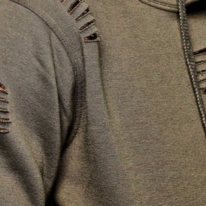 2025 hommes décontracté solide élégant lavage à l'acide cordon en détresse survêtements haute qualité à capuche Jogging porter Collection d'hiver - Product Image 3