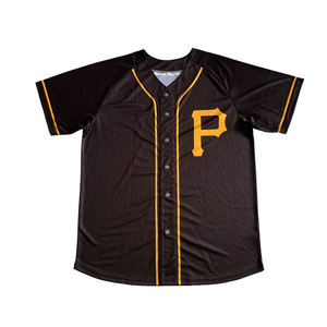 Camiseta de béisbol personalizada OEM talla grande sublimación Impresión digital cosida transpirable con su propio diseño - Product Image 1