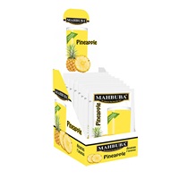 Jus en poudre froid aromatisé à l'ananas tropical de haute qualité, sachet de 9 g, mélange rafraîchissant avec banane, mangue, pomme, emballage en boîte