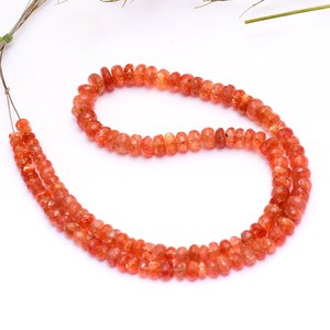 Piedra Solar AAA+ de 4mm-7mm, Cuentas Redondas Facetadas, Piedra Solar Natural Brillante, Piedra Semipreciosa, Cuentas Sueltas para la Fabricación de Joyas - Product Image 2