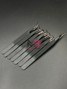 แหนบต่อขนตาปลายนาโนไฟเบอร์ ป้องกันแม่เหล็ก ความแม่นยำสูง ผลิตจากเหล็กกล้าไร้สนิมญี่ปุ่น ขนาด 14 ซม. รับผลิตแบรนด์ส่วนตัว ปลายเคลือบพลาสม่าสีดำ - Product Image 3