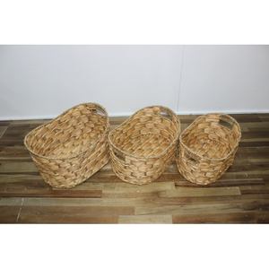Woven <b>Storage</b> Baskets with Handle Organizer Decorative Boxes Wicker Baskets Poly <b>Rattan</b> Baskets for <b>Storage</b> - Product Image 3