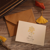 Enveloppe cadeau en papier kraft brun classique, écologique, biodégradable, recyclable, avec rabat, logo personnalisé, boutique artisanale