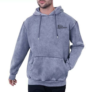 Sweat-shirts à capuche personnalisés avec votre logo, effet délavé, fabriqués en usine, prix de gros, respirants - Product Image 1