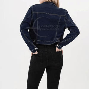 Dernières vestes en jeans fabriquées en usine pour femmes Meilleur prix bas quantité minimale de commande veste en jean pour femmes - Product Image 6