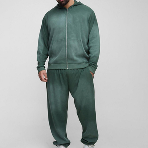 Ensemble de survêtements baggy pour hommes à la mode, sweat à capuche confortable et coupe ample, tenue décontractée pour salle de sport et vêtements quotidiens à la maison - Product Image 1