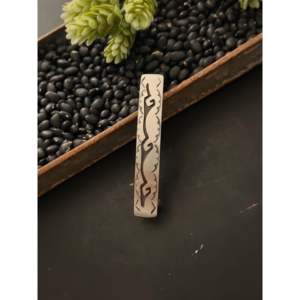 Pasador de Pelo Navajo Hecho a Mano en Plata de Ley, Elegante y Lujoso, Pinza de Pelo Navideña para Niñas, Lazo Bonito, Decoración de Pelo Metálica Hecha a Mano - Product Image 2