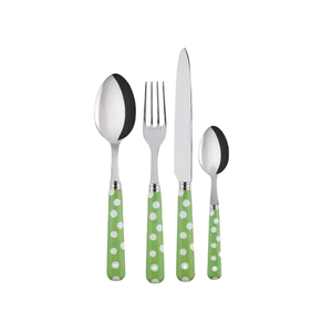 ชุดส้อมทานอาหารสแตนเลสมีด้ามจับทำจากเรซินช้อนและส้อมมีด้ามจับ - Product Image 2