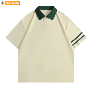 Polo bordado de punto de algodón para hombre, ajuste regular, transpirable, informal y semi formal, OEM ODM, disponible a bajo precio - Product Image 5