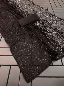 Nouveaux saris indiens à paillettes de style Bollywood pour les occasions spéciales - Product Image 5