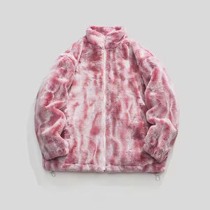 Veste polaire Sherpa en toile légère pour hommes avec col montant doublure respirante coupe polyvalente idéale pour les voyages par temps frais - Product Image 2