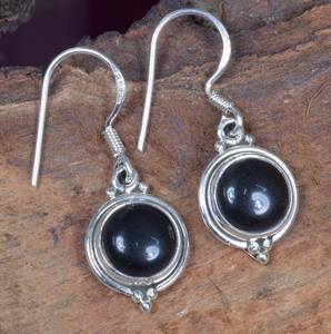 Pendientes de Gancho de Ónix Negro, Plata de Ley 925, Joyería de Piedras Preciosas Hecha a Mano, Regalo de Moda para Mujer - Product Image 6