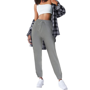Wholesale Custom Cotton <b>Fleece</b> Sweatpants Ladies Soft Warm Streetwear <b>Joggers</b> - Product Image 2
