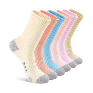 <b>Odor</b> Resistant Sport Socks Treated Antimicrobial Fabric Spandex Cotton Nylon For Long Lasting Freshness In Athletic Use - Product Image 1