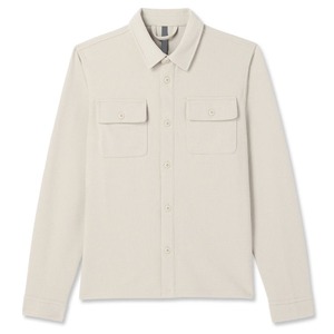 Chemise-veste en tissu gaufré pour homme, en coton de bambou, avec poches, manches longues, chemises pour homme, vêtements durables pour homme - Product Image 1