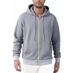 Otoño nuevos hombres Sudadera con capucha chaqueta cremallera Color sólido básico estilo Simple hombre Casual Streetwear moda Top - Product Image 6