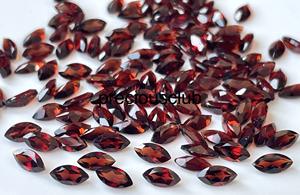 Grenat Rouge Naturel 4x8mm Marquise Facettes Qualité AAA-Grenat Marquise Facettes Qualité AAA - Product Image 4