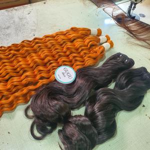 Extensions de cheveux humains, boucles crépues et ondulations profondes lâches, cheveux vierges vietnamiens, perruque avec fermeture en dentelle, 100% Remy vierge - Product Image 6