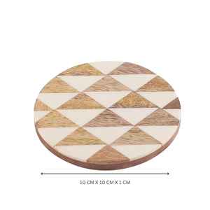 Juego de posavasos Nature Fusion, diseño de madera incrustada en resina, alfombrillas de madera de resina personalizadas, juego de regalo Premium - Product Image 3