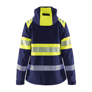 Veste de travail d'hiver de qualité supérieure pour hommes, imperméable, réfléchissante, col montant, logo frontal, grande taille, construction - Product Image 4