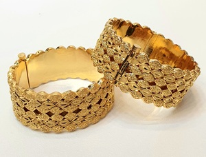 Pulseras de Latón Inoxidable Chapadas en Oro de 24K al por Mayor, Joyería de Moda Elegante de Alta Calidad - Product Image 2