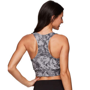 Sujetador deportivo de alta calidad para mujer, ropa de gimnasio sin costuras para Yoga, Top de compresión acolchado para correr, logotipo personalizado, sujetador OEM de secado rápido con tiras - Product Image 6