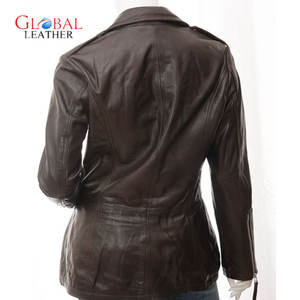 Veste en cuir d'hiver en peau de mouton pour femmes sur eBay Type de traitement tricoté respirant - Product Image 3