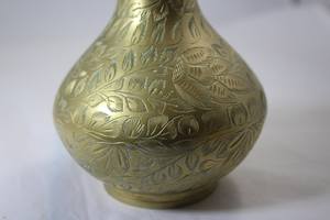 Florero de aluminio artesanal único con revestimiento de latón y patrón de diseño para regalo y Decoración Para precio de venta de exportación - Product Image 3