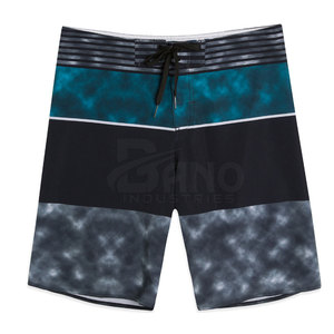 High Street Style Hombres Ligero Spandex Poliéster Pantalones cortos de playa Patrón sólido Cintura media Ropa de playa transpirable en venta - Product Image 1