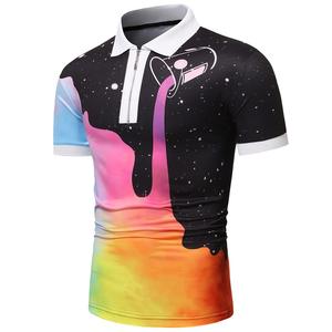 Sublimación transpirable respetuoso con el medio ambiente comprimido para hombre, tela de Jersey sólida de talla grande para camiseta, logotipo bordado impreso - Product Image 1