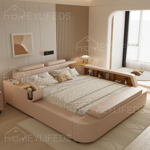 Moderno <span class=keywords><strong>letto</strong></span> King-Size intelligente multifunzionale testa massaggio <span class=keywords><strong>del</strong></span> piede posteriore caratteristiche tessuto imbottito nuovo Design per camere da <span class=keywords><strong>letto</strong></span> <span class=keywords><strong>moderne</strong></span> - Product Image 6