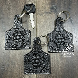 พวงกุญแจหนังวัวแท้ทำมือแบบใหม่ปี 2025 ขายส่ง รับทำตามสั่ง แฟชั่นทันสมัย เหมาะสำหรับเป็นของขวัญและของแจก - Product Image 1