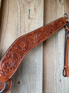Cabezada y Pechera de Cuero Genuino con Estampado de Serpiente Estilo Western para Caballo, con Hebilla de Cristal Decorativa, Accesorios de Equitación - Product Image 3