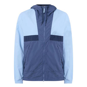 แจ็กเก็ตกันลมน้ำหนักเบาสำหรับผู้ชายมีฮู้ดปรับสีตัดตามสั่งแขนยาวสำหรับฤดูหนาว - Product Image 1