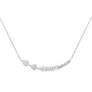 Collar de Diamantes Cultivados en Laboratorio Moonlit Grace de 327 Quilates en Oro Blanco de 14K, Joyería de Lujo Hecha a Mano, Regalo de Aniversario - Product Image 2