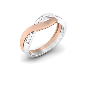 IGI certificado 0.27CT anillo de diamante Natural 18K oro rosa sólido mujeres compromiso boda y fiesta joyería - Product Image 3