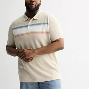 Chemises pour hommes en maille respirante bicolore, grande taille, styles décontractés à manches courtes personnalisés pour un confort et une coupe quotidiens - Product Image 4